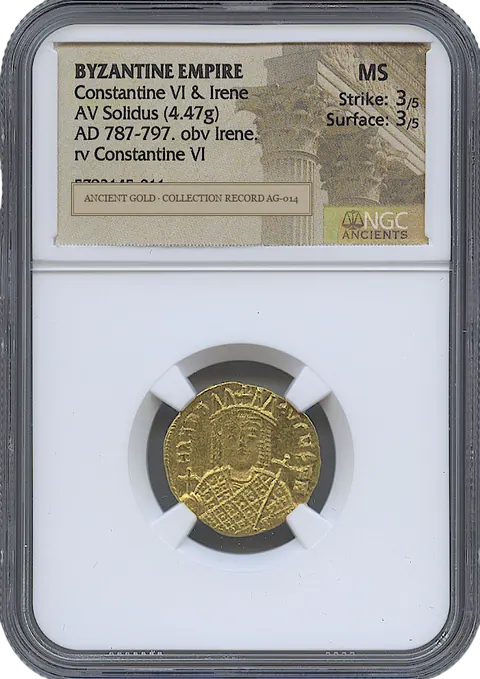 Mothers, Sons and Co-rule in Byzantine Gold — obverse