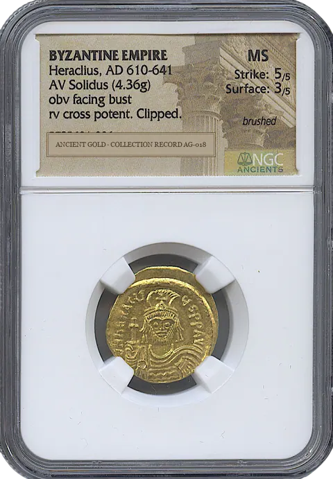 Heraclius and the Cross on Steps — obverse