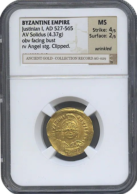 Justinian I: The Frontal Portrait and an Empire Restored — obverse