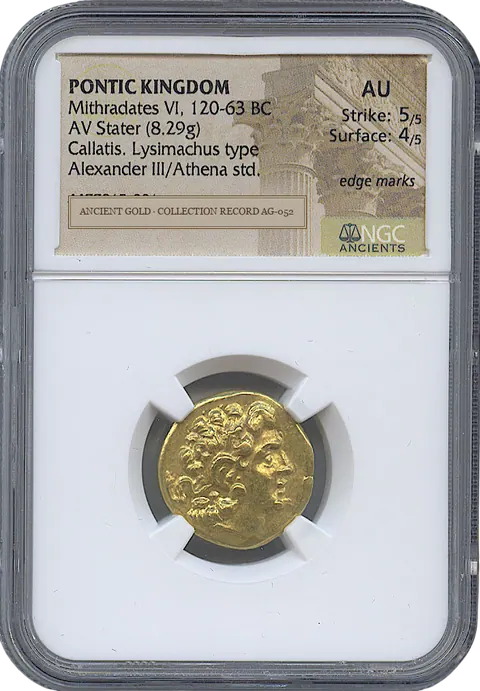 Alexander’s Image after Alexander: Mithradates VI in Gold — obverse