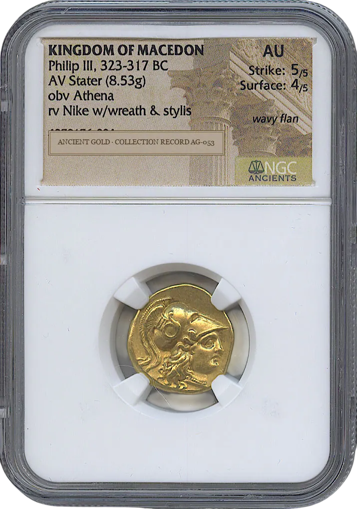 Athena, Nike and Macedonian Continuity after Alexander — obverse