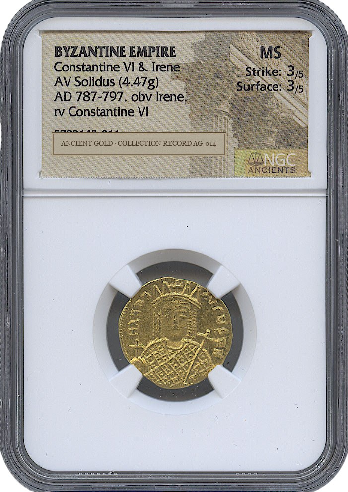Constantine VI and Irene Gold Solidus