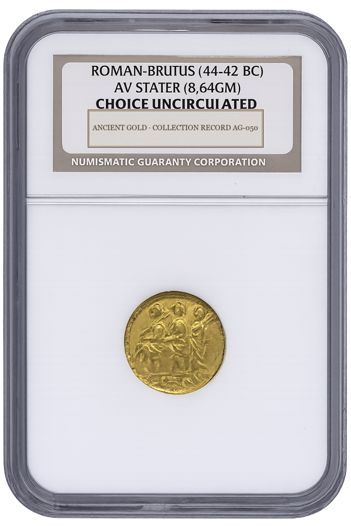 Brutus and the Koson Gold Stater — complete obverse slab